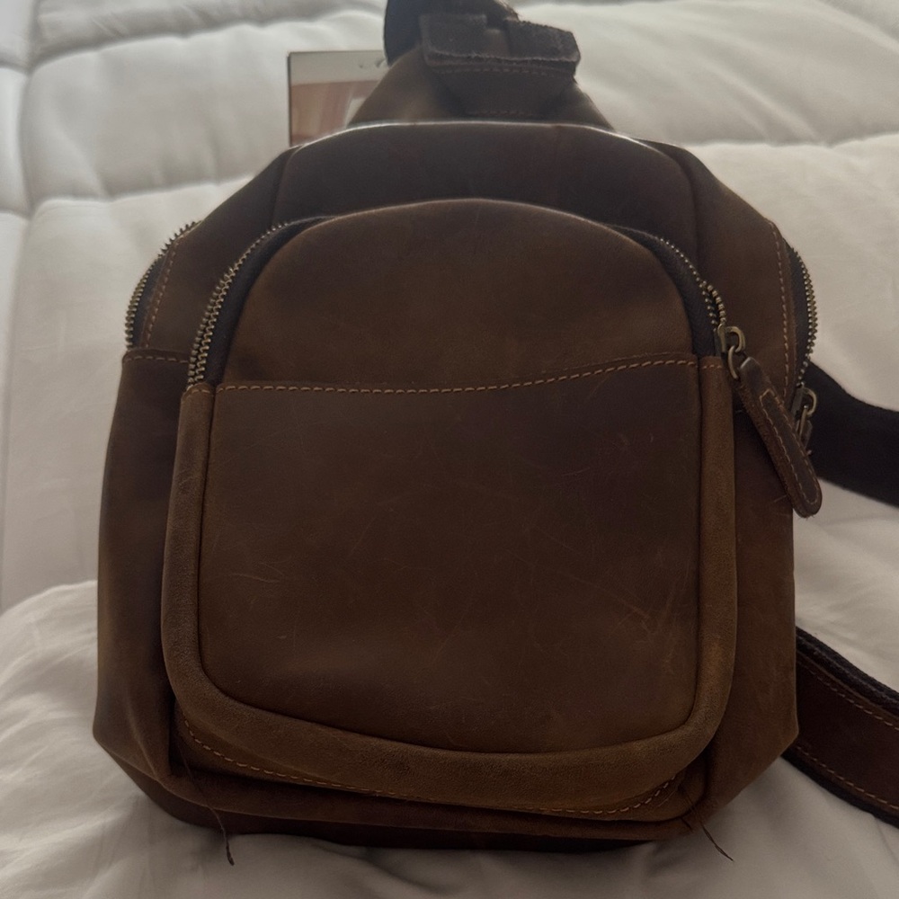Brown Leather Women’s sling Bag